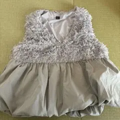 FRIFUL フワフワ Vネックベスト Lサイズ