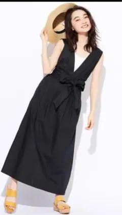 【新品未使用品】Discoat 前リボン V開き ジャンスカ タンクトップ