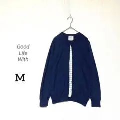 【希少品✨】重ね着風 カットソー ドッキング カーディガン きれいめカジュアル