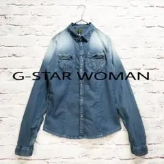 【美品】ジースターロウ G-STAR WOMAN ストレッチ デニムシャツのサムネイル