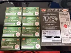 餃子の王将 250円割引券8枚 プラチナ会員証のサムネイル