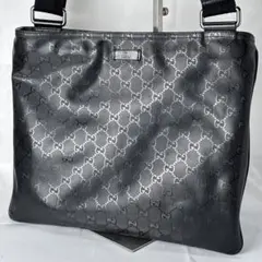 GUCCI GGインプリメ 201446 ショルダーバッグ 黒 PVCのサムネイル