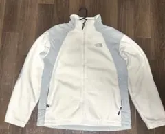 古着THE NORTH FACEノースフェイスフリースジャケット XL白×グレー