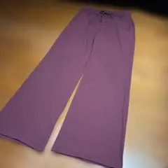 GU ワイドパンツ イージーパンツ ボルドー　Sサイズ