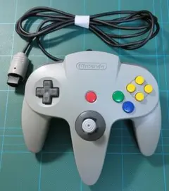 ニンテンドー64 コントローラー 純正　グレー　任天堂 ゲーム周辺機器　②