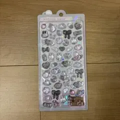 ボンボンドロップシール　うさぎ　黒