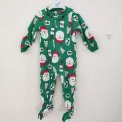 足つきロンパース　90 2T サンタ　クリスマス　仮装　パジャマ　カーターズ