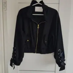 LIZ LISA ブラック クロップドジャケット　M