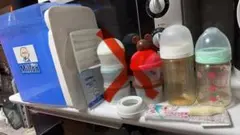 哺乳瓶160ml+240ml・ミルク粉入れ