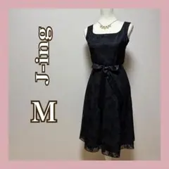 ブラックパーティードレス M 結婚式　ワンピース　フォーマル　キャバ　ボレロ