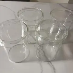 インテリアガラスケース ４個セット DAISO ガラスキャニスター ガラス容器のサムネイル