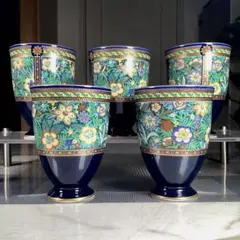 138 前畑陶器　庫山窯　花瓶大　龍(青) 共箱 138 前畑陶器 庫山窯 花瓶大 龍(青) 共箱 - メルカリ