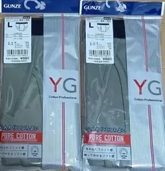 GUNZE YG スタンダードブリーフ 前あき Lサイズ 2枚セット