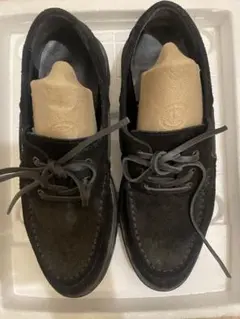 ⭐︎【美品】GU ブラックスエード デッキシューズ