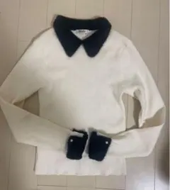 INGNI ホワイトリブニット 長袖　イング