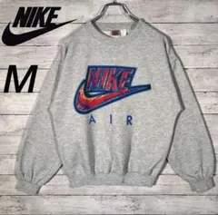 90's 銀タグ NIKE ロゴ 刺繍 スウェット トレーナー - メルカリ
