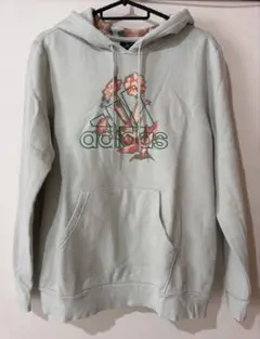 adidas パーカー ライトグリーン Mサイズ