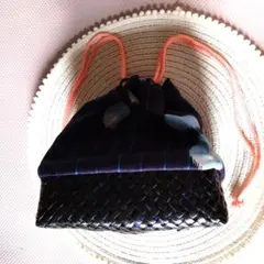 夏まつり 浴衣に合う 和装用 カゴ巾着