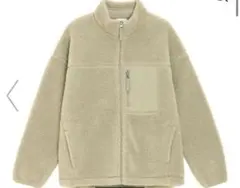 GU ボアブルゾン　ボアジャケット　M オフホワイト　ベージュ