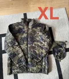 超軽量 迷彩柄 ユニクロ ウルトラライトダウンジャケット　XL