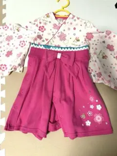 ミッキー・ミニー 花柄着物風ドレス 80cm