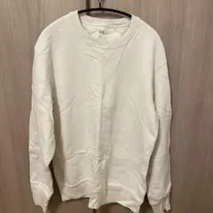 アイボリー クルーネック トレーナー