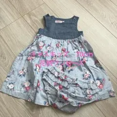 Cath Kids 花柄ワンピース 6-12ヶ月