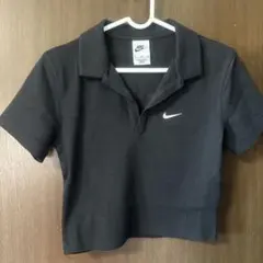 Nike クロップドポロシャツ 半袖 ダークグレー