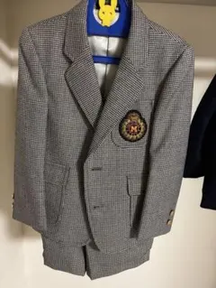 『ミキハウス 』極美品・チェック柄 フォーマルスーツ 110