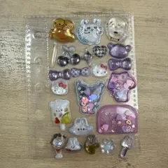 マイメロクロミ納豆ちゃんキティちゃんなど　お裾分けシール