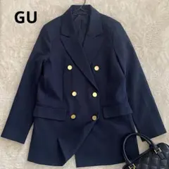 GU ダブルブレストブレザー Sサイズ 金ボタン 紺ブレ