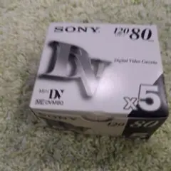 SONY MiniDVテープ 80分 5本1箱 未開封新品