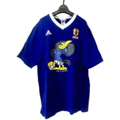 アディダス　Tシャツ　サイズL　サッカー日本代表　KIRIN　古着のサムネイル