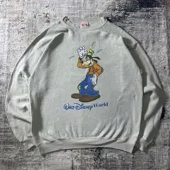 90sディズニーワールド グーフィー スウェット グレー USA製 赤タグ
