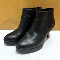 UNIQLO ユニクロ サイドゴア ショートブーツ ブラック 22.5cm