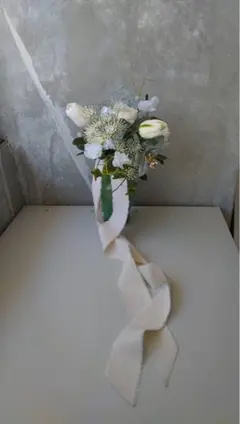 ウェディング　ブーケ/ブートニア【完全未使用】