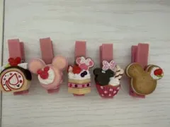 東京ディズニーリゾート お菓子 クリップ 5個セット ピンク