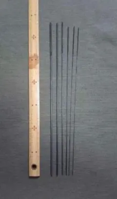 【職人手打ち】棒ヤスリ　丸ヤスリ　１～３.5mm6本セット　検）タナゴ　鮒　和竿のサムネイル