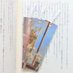 ハンドメイド しおり 3枚セット 窓辺の花 K09