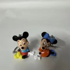 ディズニー ミッキー＆ミニー キーホルダー 2個セット