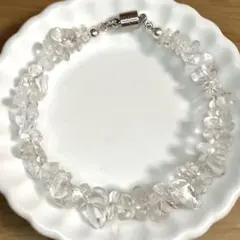 a*r様 水晶細石ブレスレット　内径約16センチ