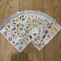 大人の図鑑シール　水族館　妖怪　鉱物　細胞　文房具　ほっぺちゃん　あわわ　ラブ友