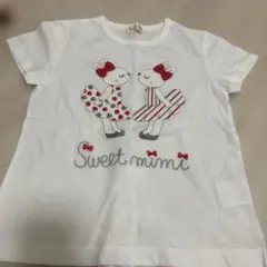 Sweet mimi ウサギ刺繍 Tシャツ 110cmのサムネイル