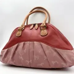 美品 Calen Blosso ハンドバッグ ナイロン×レザー　h1239