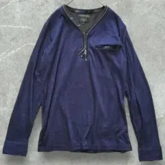 00s archive henry neck Y2K ジップ お兄系 光沢
