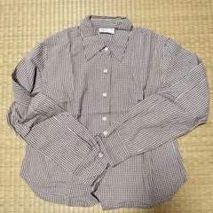 agnes b. アニエスベー ギンガムチェック 長袖シャツのサムネイル