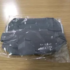 【新品未使用】グレー コットン ポーチ　マチあり