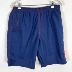 ネイビーショートパンツ ジッパーポケット付き