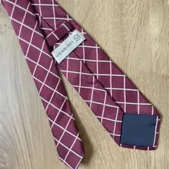 VISARUNO ネクタイ　ワインレッド　ビサルノ