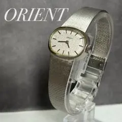 希少 ORIENT 手巻き 腕時計 グリーン文字盤 21石 ヴィンテージ 稼働品